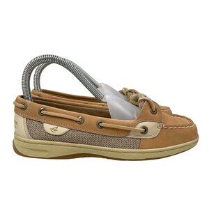 SPERRY Top-Sider Angelfish Linen Oat Boat Shoe 9102047 Women's Size 6 Wide